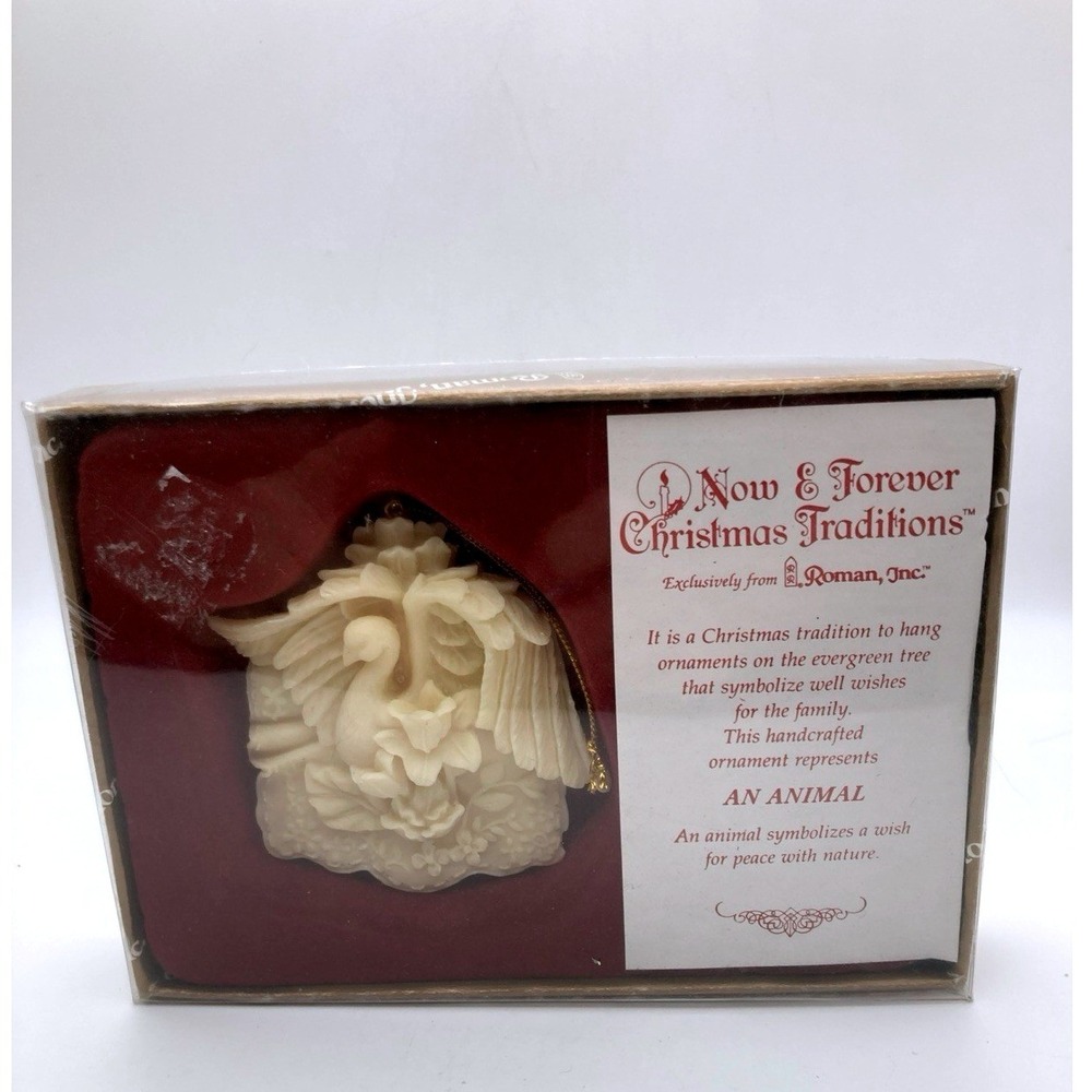 Vintage Roman, Inc Now And Forever Christmas Traditions Swan Ornament